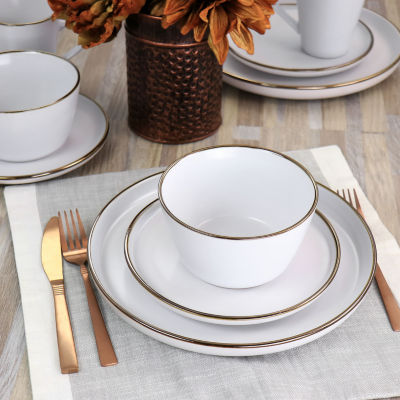 Elama Arthur 16-pc. Stoneware Dinnerware Set