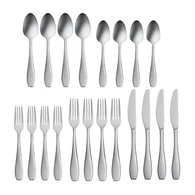 Oneida Glide 20pc. 18/10 Stainless Steel Flatware Set, Color Metallic
