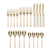 Cambridge Eliana Black Satin 12-pc. Flatware Set, Color: Black - JCPenney