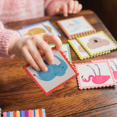 Eeboo Pre-School Animal Memory And Matching Game Brain Game