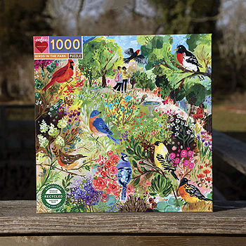Songbirds Tree 1000 Piece Jigsaw Puzzle eeBoo Piece & Love -Bird Watch