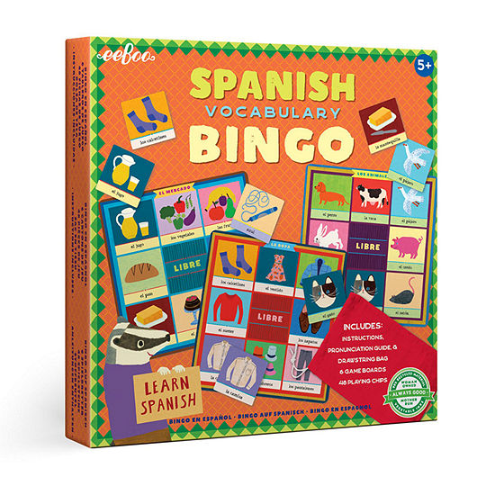 Eeboo Spanish Bingo Vocabulary Game
