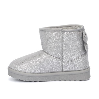 Olivia Miller Toddler Girls Bow Slipper Flat Heel Winter Boots