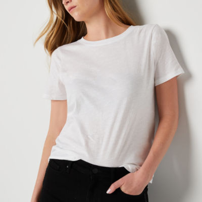 a.n.a Womens Tall Crew Neck Short Sleeve T-Shirt