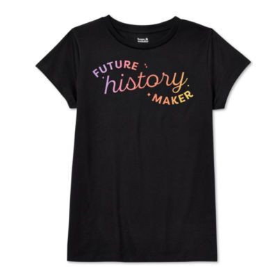 Hope & Wonder Women's History Month Big Little Girls 'Future Maker' Short Sleeve Graphic T-Shirt