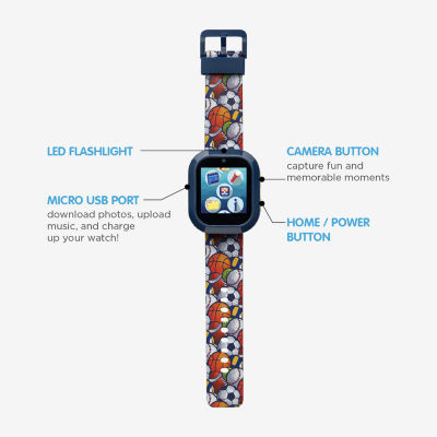 Itouch Playzoom Unisex Multi-Function Orange Strap Watch Pz306b-J01