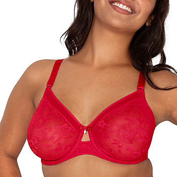 Spring Romance Front-Close Floral Lace Unlined Underwire Bra
