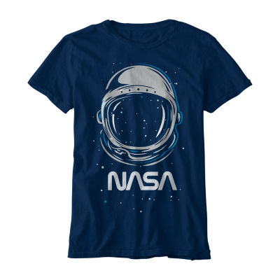 Big Boys Crew Neck Short Sleeve NASA Graphic T-Shirt