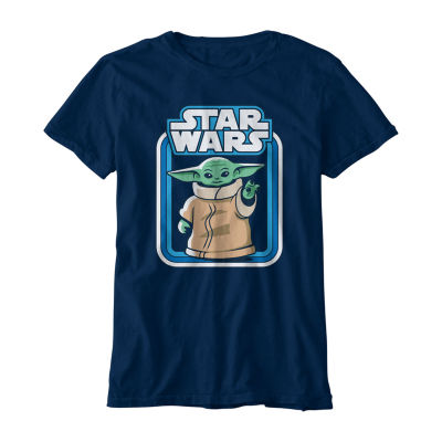 Big Boys Crew Neck Short Sleeve Star Wars Graphic T-Shirt
