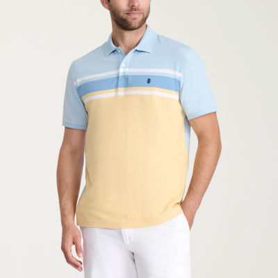 IZOD Advantage Performance Colorblock Mens Classic Fit Short Sleeve Polo Shirt