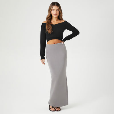 Forever 21 high 2025 waisted maxi skirt