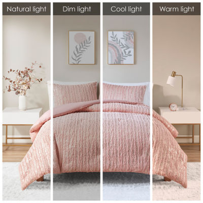 Intelligent Design Alaia Faux Fur Midweight Comforter Set