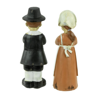 Northlight 9" Praying Pilgrim Children Fall Figures 2-pc. Thanksgiving Tabletop Decor