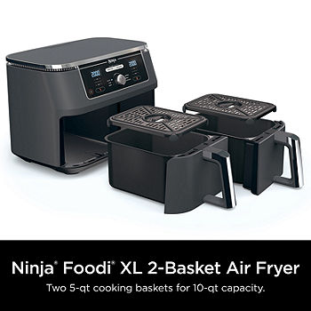 Ninja Foodi 6-in-1 8 Quart 2-Basket Air Fryer with DualZone Technology DZ201,  Color: Gray - JCPenney