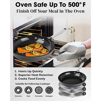 Gotham Steel Aqua Blue 12 Piece Nonstick Ceramic Cookware Set, Oven &  Dishwasher Safe