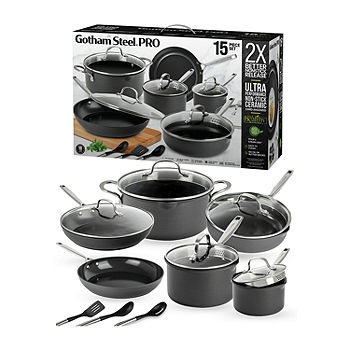 Gotham Steel Pro Premier 13-Piece Hard Anodized Ceramic Nonstick Cookware Set