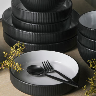 Christian Siriano New York Larosso 12-pc. Stoneware Dinnerware Set