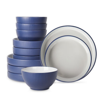 Christian Siriano New York Larosso 12-pc. Stoneware Dinnerware Set