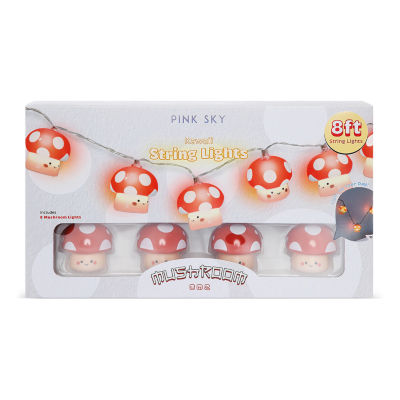 Pink Sky Mushroom String Lights