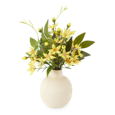 Linden Street "12"" Yellow Forsythia" Floral Arrangement