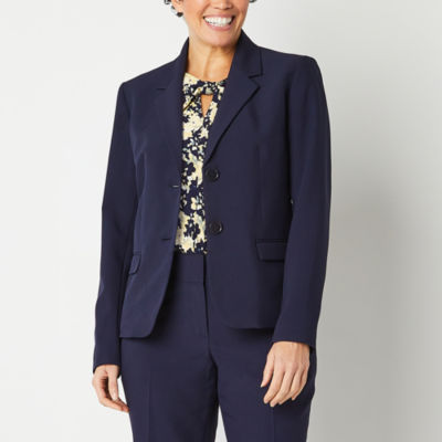 Black Label by Evan-Picone Crepe Womens Straight Fit Suit Pants