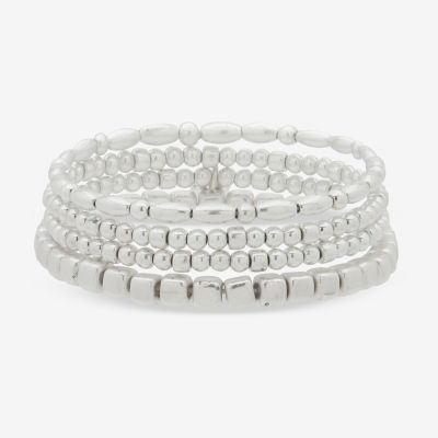 a.n.a Silver Tone Stretch Bracelet