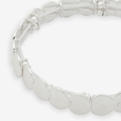 a.n.a Silver Tone Stretch Bracelet