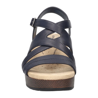 Easy Works By Easy Street Womens Rosella Wedge Sandals