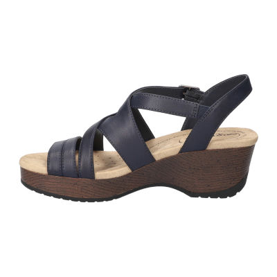 Easy Works By Easy Street Womens Rosella Wedge Sandals