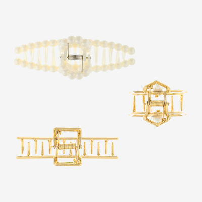 Bijoux Bar Gold Tone 3-pc. Hair Clip