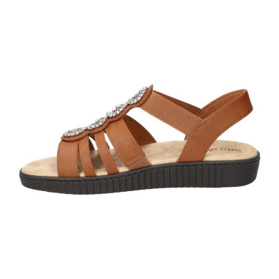 Easy Street Womens Samira Flat Sandals
