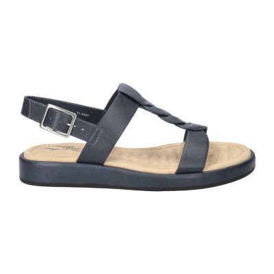 Easy Street Women's Rosalyn Flat Sandal – Adjustable Buckle, Padded Footbed, Lightweight & Comfortable