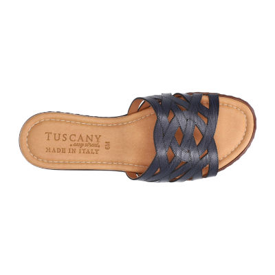 Easy Street Womens Edda Wedge Sandals