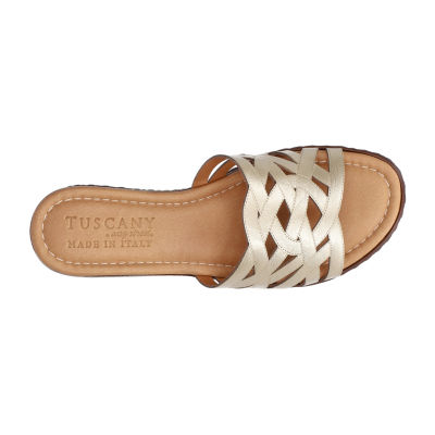 Easy Street Womens Edda Wedge Sandals