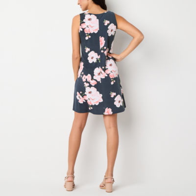 Perceptions Womens Floral Jacket Dress