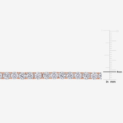 Gemstone Sterling Silver 7.25 Inch Tennis Bracelet