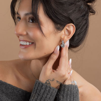 Diamond Blossom (G / Si2) Womens 2 CT. T.W. Lab Grown White Diamond 10K White Gold Drop Earrings