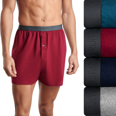 Fruit of the Loom Premium Cotton Knit Mens 4 Pack Boxers Jc4p722