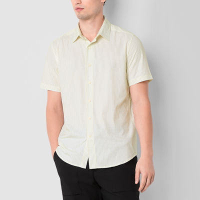 Stylus Mens Short Sleeve Regular Fit Button-Down Shirt