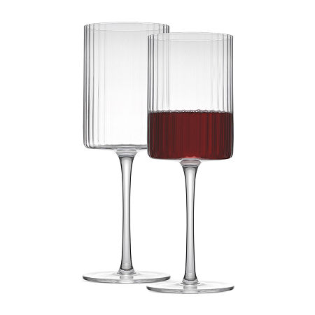 Joyjolt Elle Red Wine 2-pc. Wine Glass, One Size, White