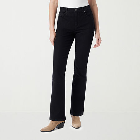 Gloria Vanderbilt Womens High Rise Bootcut Jean In Black