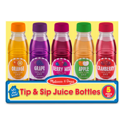 Melissa & Doug Tip & Sip Toy Juice Bottles