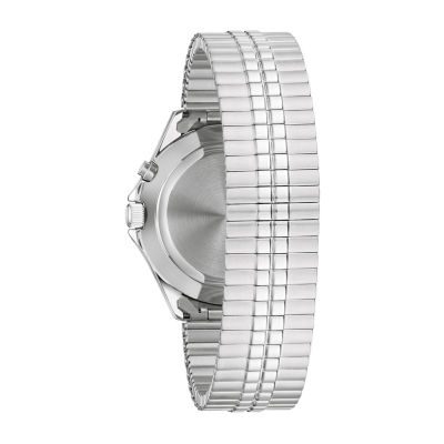 Caravelle Designed By Bulova Mens Silver Tone Stainless Steel Expansion Watch 43c124