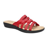 Red best sale sandals jcpenney