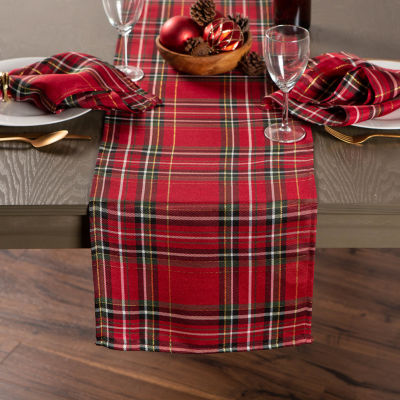 Design Imports Holiday Metallic Plaid 6-pc. Napkins