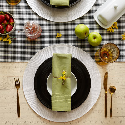 Design Imports Round Woven 6-pc. Placemat