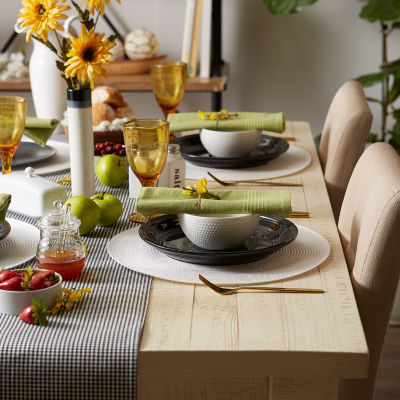 Design Imports Round Woven 6-pc. Placemat