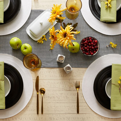 Design Imports Round Woven 6-pc. Placemat