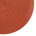 Design Imports Spice Round Woven 6-pc. Placemats