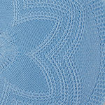 Design Imports Light Blue Floral Woven Round 6-pc. Placemats